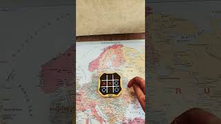 Giiker Tic Tac Toe. Europe map. #puzzle #games #giiker #tictactoe