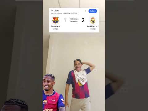 Real Madrid vs Barcelona 2-1 😂 Mbappé Scores Twice! | El Clásico Funny Football Shorts