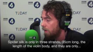 What does a spider silk violin sound like    BBC News