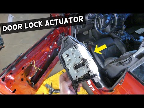 HOW TO REMOVE AND REPLACE FRONT DOOR LOCK ACTUATOR ON BMW E46