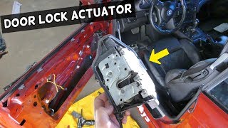 HOW TO REMOVE AND REPLACE FRONT DOOR LOCK ACTUATOR ON BMW E46