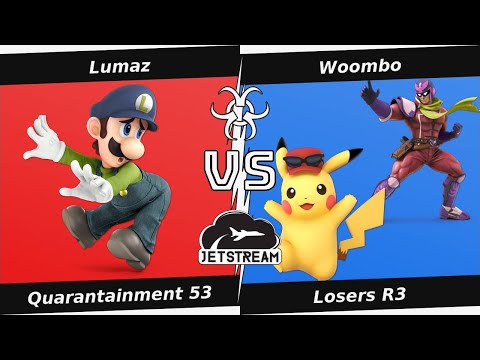 Quarantainment 53 Losers R3 - Lumaz (Luigi) Vs. Woombo (Pikachu, Cpt Falcon) Smash Ultimate - SSBU