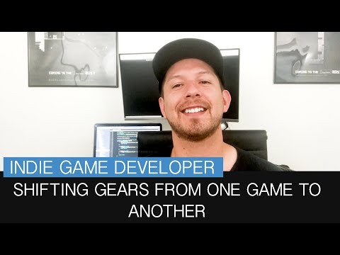 Shifting gears from one game to another for indie game developers