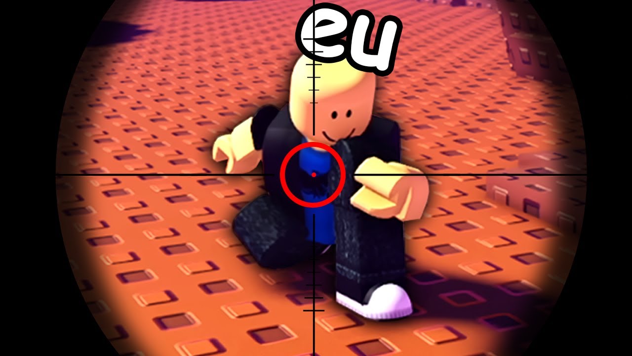 TENTEI ESCAPAR DE UM SNIPER NO ROBLOX