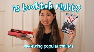 RATING POPULAR BOOKTOK (TikTok Recommended) THRILLERS