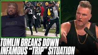 Mike Tomlin FINALLY Talks Why He &quot;Tripped&quot; Jacoby Jones On Kickoff Return | Pat McAfee Reacts