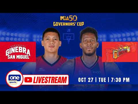 LIVE: BRGY. GINEBRA vs SAN MIGUEL | PBA SEASON 50 GOVERNORS’ CUP | OCT 27, 2026