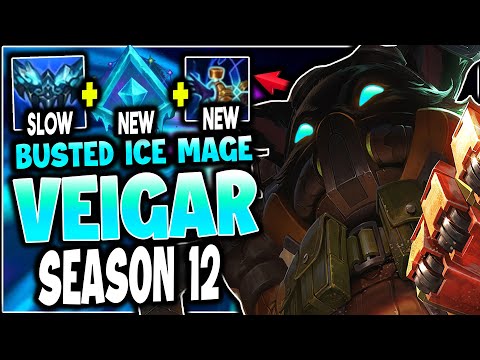 NEW ICE MAGE Veigar! | SEASON 12 Glacial Augment Super Slow Support? - League of Legends