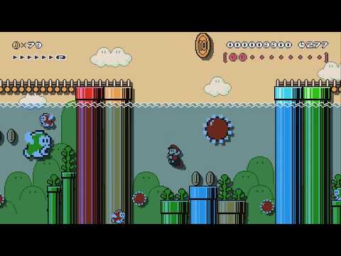 Rainbow Reef ♪ [HSSS 1-3] by Pinktops - Super Mario Maker 2 - No Commentary 1bw