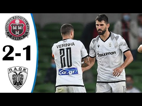 Bohemians vs PAOK 2-1 All Goals & Highlights 04/08/2021 HD