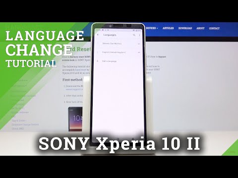 How to Choose Main Language on Sony Xperia 10 II –  Language Settings