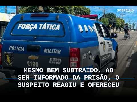 Flagrante em Caldas Novas: suspeito tenta vender celular roubado, resiste à prisão e é detido p