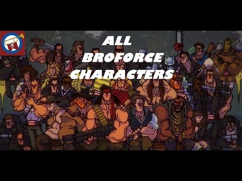 Broforce - All Characters Movies/Tv Series References