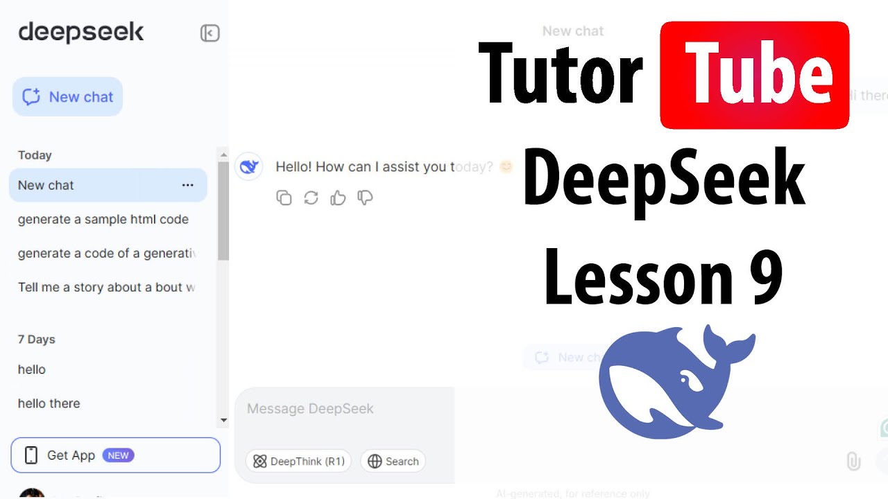 DeepSeek - Lesson 9 - HTML Code Generation