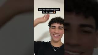 best no face selfie poses for shy guys 🔥