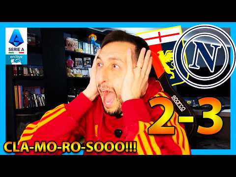 [RIGORE, GOL e DELIRIO LIVE] Genoa–Napoli 2-3: INCREDIBILE‼️
