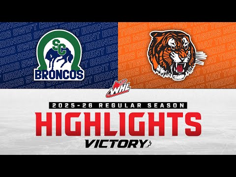 Swift Current Broncos at Medicine Hat Tigers 12/13 | WHL Highlights 2025-26