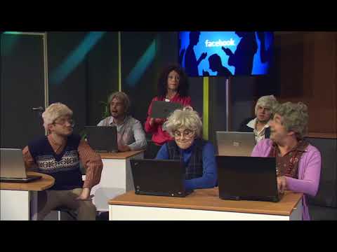 Kristel Aaslaid saates Suur Komöödiaõhtu sketšis "Vanurid facebookis"