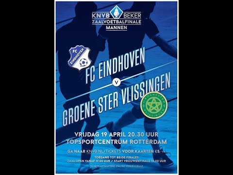 2019-04-19 Zaalvoetbal, Livestream Bekerfinale, FC Eindhoven-Groene Ster