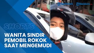 Viral Video Aksi Pemotor Wanita Sindir Pengendara Mobil yang Tengah Merokok saat Berkendara