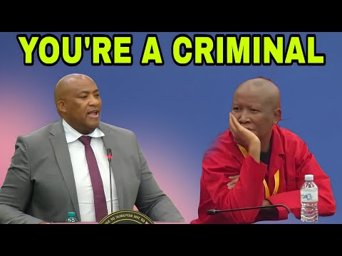 Julius Malema vs Gayton Mckenzie during SONA debate. You're a Criminal.