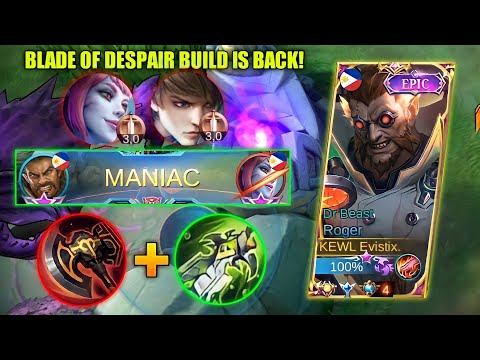 ALL ROGER USER'S MUST TRY THIS PERFECT ITEM BUILD🔥 | TOP GLOBAL ROGER GAMEPLAY | MLBB