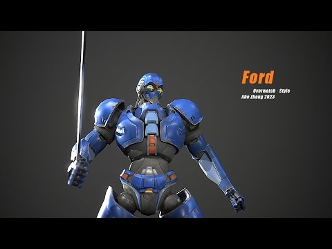 Overwatch style Character - Ford Animation Showreel