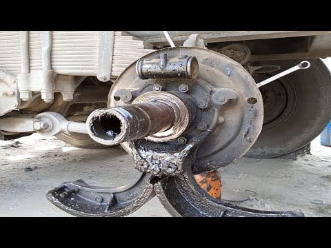 How to grease truck tire  with small tools | bearing grease | old truck tire fitting |easyway