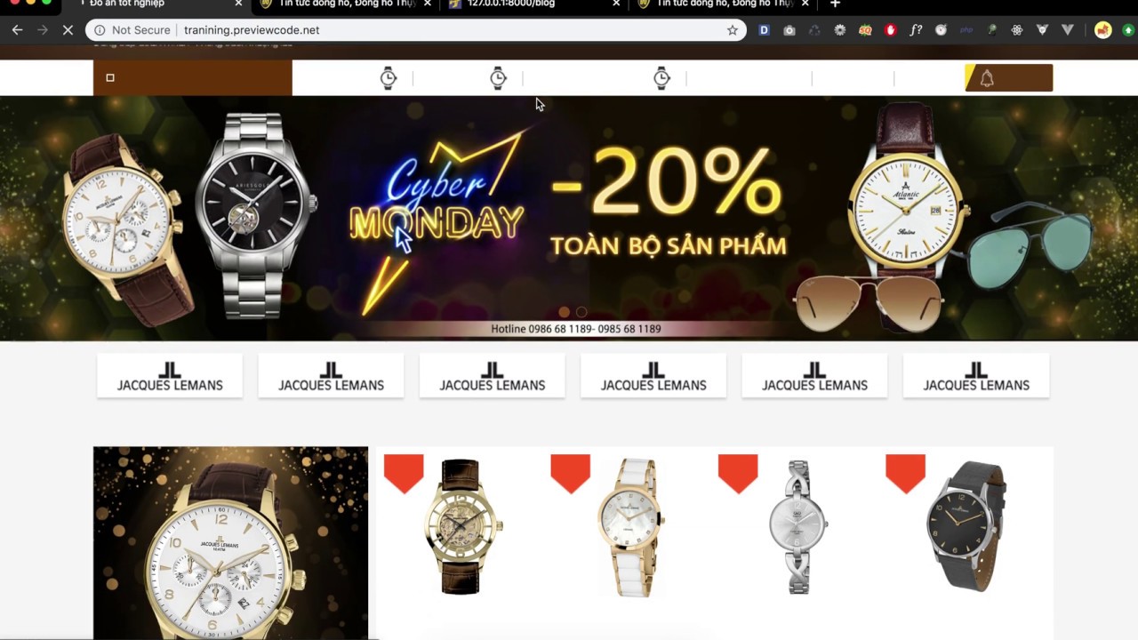 [Seri] - Website đồng hồ - Top bán chạy sản phẩm danh sách bài viết : P2