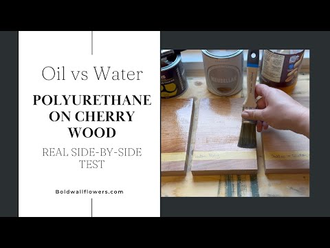Oil vs Water-Based Polyurethane (and Shellac Combo) on Cherry Wood