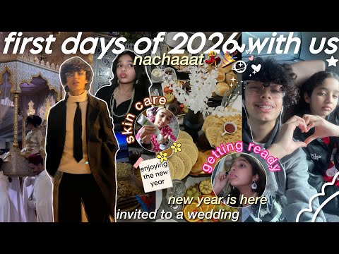 FIRST DAYS OF THE NEW YEAR💃🎊📆|دوزوا معنا اول ايام العام الجديد🥳💝تعرضنا لأول عرس مغربي ف2026👰‍♂️💍👰‍♀️
