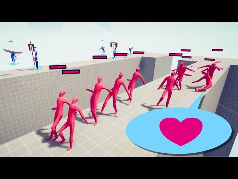 💘5x Cupid Survival👼 vs Every Faction 5v10 #2 - Totally Accurate Battle Simulator TABS