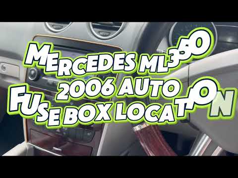 "Mercedes ML350 2006 Fuse Box Location | Quick Guide #Fuses #MercedesML"