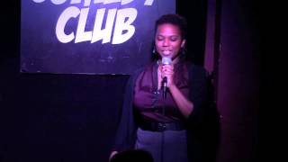 preview picture of video 'Kyra Sims at the Greenwich Village Comedy Club - March 27th 2015'