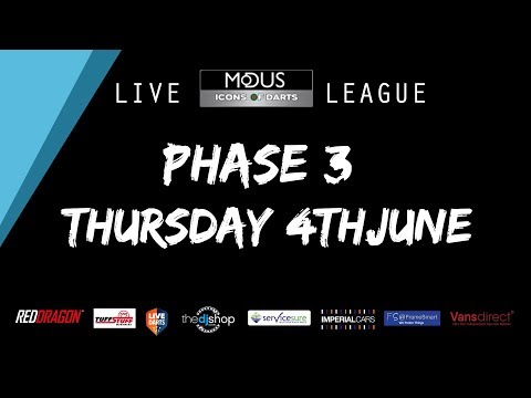 The MODUS ICONS OF DARTS LIVE LEAGUE - THURSDAY 4TH JUNE