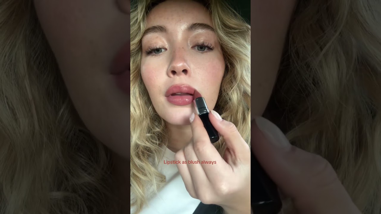 Multi-use Makeup: Lipstick as Blush