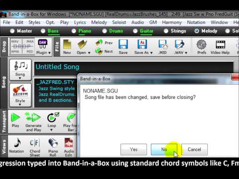 Band-in-a-Box 2014 for Windows Quick Start