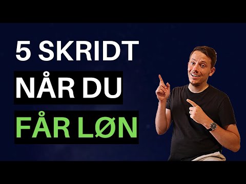 Økonomisk Uafhængig ved at Følge Disse 5 Trin (Sådan Sparer du Penge)