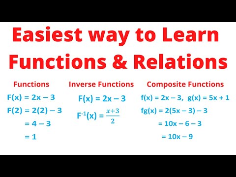Learning Functions and Relations easy lesson ||Chris Maths Academy