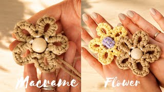 DIY Macrame Flower with Bead