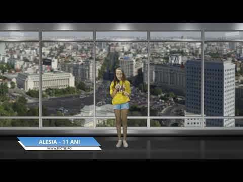 ALESIA TASCA ne prezintă vremea - Proiect Meteo cu Daniel Nițoiu la Școala TV Dicție.ro