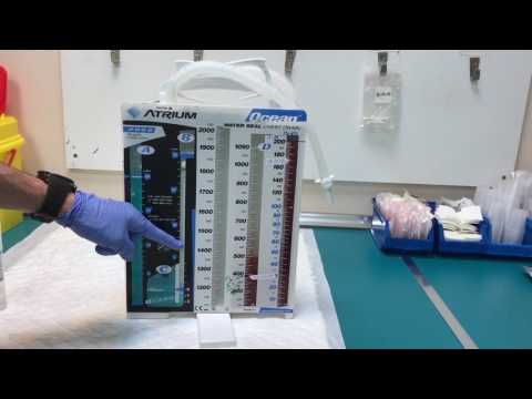 Cómo funcionan las 3 cámaras del drenaje torácico.