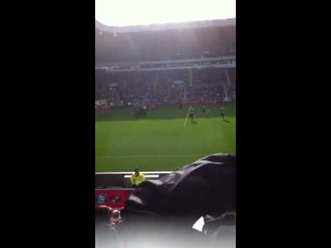 Seb Larssons free kick against Stoke City