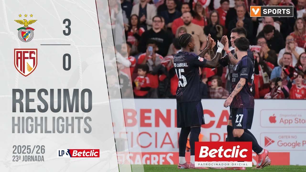 Benfica vs AVS   Futebol SAD Highlights