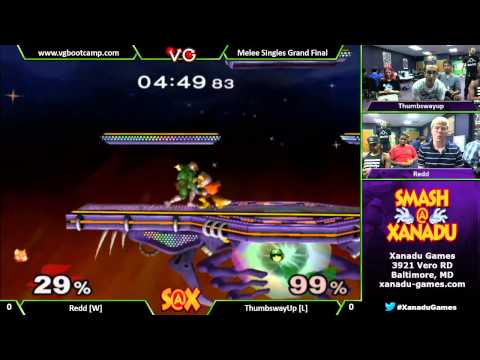 S@X Weekly - Redd (Fox) Vs. Thumbswayup (Captain Falcon) Melee Singles GF - SSBM