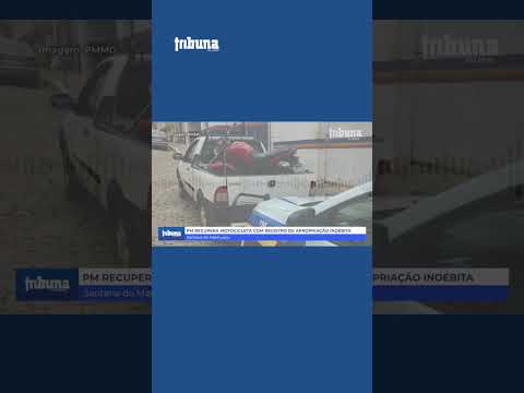 PM recupera motocicleta com registro de apropriação indébita em Santana do Manhuaçu