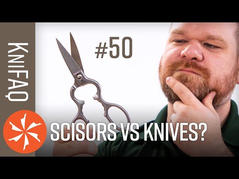 KnifeCenter FAQ #50: Are Scissors Better Than Knives? + Tactical vs Combat, What is SK85 Steel, More