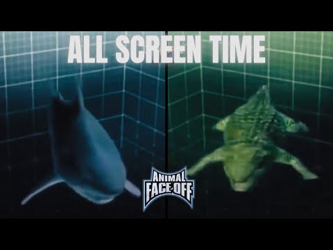 Animal Face-Off [2004] | All Virtual Great White Shark and Saltwater Crocodile Screen Time