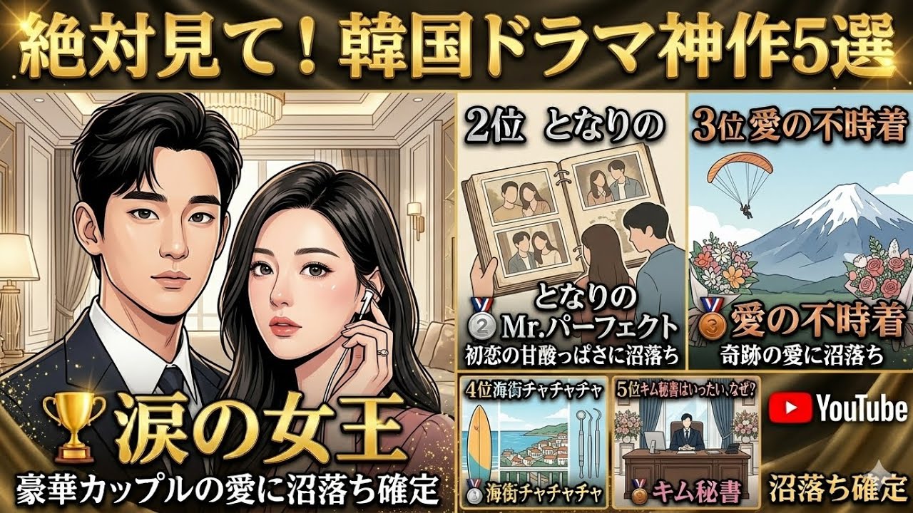 Netflix韓国ドラマ 恋愛沼落ちランキングTOP5｜見たら恋したくなる神作品まとめ