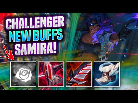 KOREAN CHALLENGER TRIES SAMIRA WITH NEW BUFFS! - Challenger Plays Samira ADC vs Kalista! |